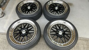 WORK MEISTER M1 3PIECE　ワーク　マイスター・エムワン・スリーピース 8.5J PCD114.3 INSET+43　225/40R19　中古品