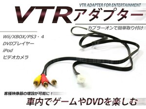 【メール便送料無料】 VTR入力アダプター 日産 ティーダ C11 H20.2～H21.4 外部入力 メーカーナビ用