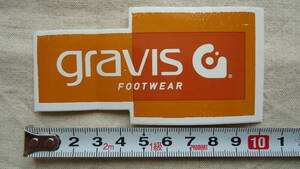 Gravis Sticker グラビス ステッカー スノーボード サーフィン SB SNOW SURF レターパックライト ゆうパケット（おてがる版） 同梱発送可 j