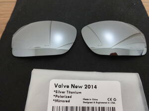 ★オークリー バルブ　VALVE NEW 2014 OO9236用 カスタム偏光 レンズ SILVER Color Polarized 新品 