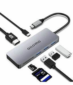 GIISSMO USB C ハブ アダプタ 7IN1 USB Type-C ハブ マルチポート 4K HDMI出