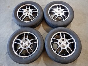 YS6394【送料無料155/65R13】ライフ ゼスト ラパン オッティ ekワゴン等 中古夏タイヤアルミセット ★13×4J 100/4H ET42★