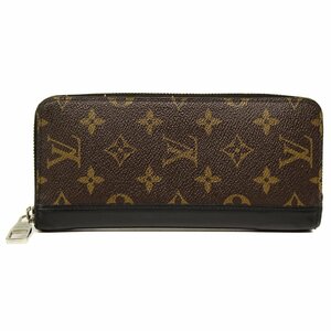 ★D2870 ルイヴィトン モノグラム マカサー ジッピーウォレット ヴェルティカル M60109 ブラウン×ブラック Louis Vuitton メンズ★