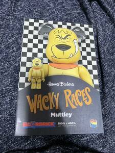 BE@RBRICK Muttley 400％　メディコムトイ　ケンケン　チキチキマシン猛レース　ハンナバーベラ　フィギュア　Wacky Races