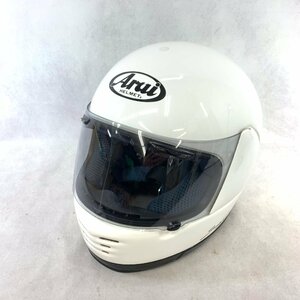 1スタ ARAI アライ フルフェイス ヘルメット RAPIDE LS 公認 白 ホワイト シールド 57 58cm バイク オートバイ 用品