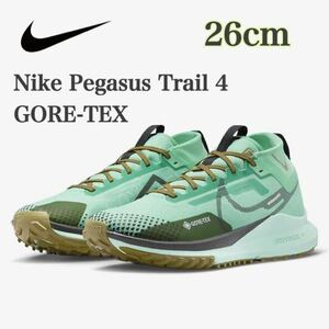 【新品未使用】Nike Pegasus Trail 4 GORE-TEX ナイキリアクト ペガサス トレイル 4 GTX（DJ7926-301）緑26cm箱無し