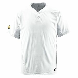 デサント（DESCENTE） ベースボールシャツ（2ボタン） （野球） DB201 Sホワイト XA