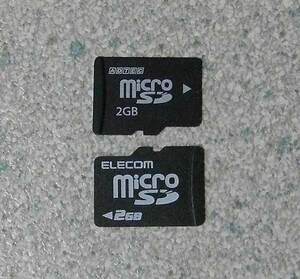 ADTEC ELECOM microSDカード 2GB 2枚 セット