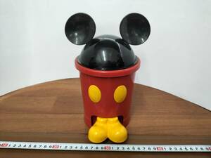 コレクション　昭和　レトロ　アンティーク　ダストボックス　ミッキーマウス　ディズニー　ゴミ箱