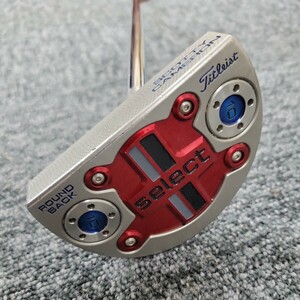 121128。 SCOTTY CAMERON スコッティキャメロン select ROUND BACK 10 パター 34インチ カバー付き