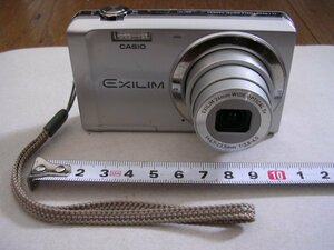 ■EX-ZS5 CASIO Exilim コンパクトデジタルカメラ シルバー バッテリ付き 撮影/再生/ストロボ/ズーム動作確認品(確証写真提示)JUNK扱い