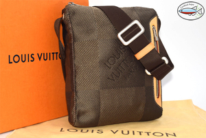 【超美品】 ルイヴィトン LouisVuitton ダミエジェアン シタダン メンズ レディース ショルダーバッグ カーキブラウン M93043 DAMIER BAG