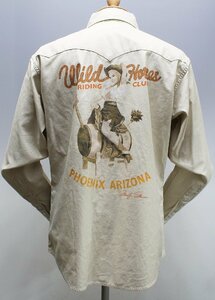 TOYS McCOY (トイズマッコイ) マリリンモンロー サテンウエスタンシャツ “WILD HORSES” TMC1907 未使用品 size 17(XL) / MARILYN MONROE