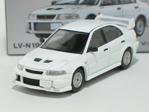 三菱ランサー RSエボリューションVI（白）LV-N190e【トミーテック社1/64ミニカー】【トミカの時】