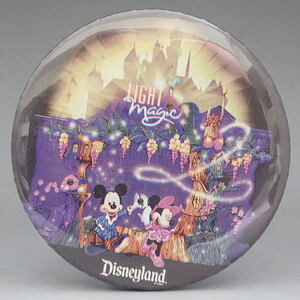 ディズニー　ミッキー＆ミニー　缶バッジ　Disneyland Light Magic　ディズニーランド　1997年　USA