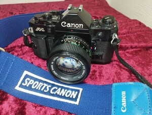 【委託品】CANON A-1 NEW FD 50mm f1.4 シャッターOK 速度変化有り フィルムカメラ キャノン 1円スタート売り切り 一眼レフカメラ
