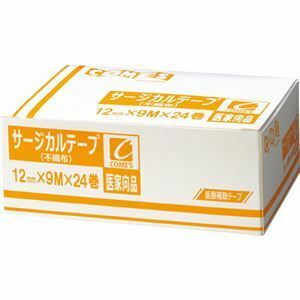 【新品】（まとめ）ヨック サージカルテープ 不織布タイプ12mm×9m 1箱(24巻)【×5セット】