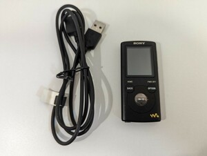 【売り切り・1円～】SONY WALKMAN NW-E052 ブラック ／ ソニー ウォークマン ケーブル付き 動作確認済み ポータブル音楽プレイヤー