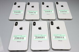 Apple iPhoneX 256GB Silver 計7台セット A1902 MQC22J/A ■SIMフリー★Joshin(ジャンク)5917【1円開始・送料無料】