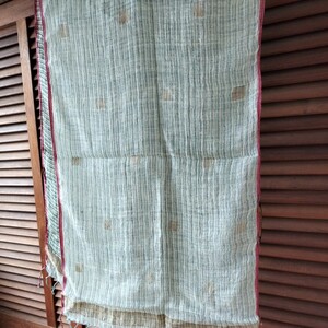 織物ショール ストール インドテキスタイル インテリアファブリック カディコットン 木綿100% 手紡ぎ 手織り ハンドメイド