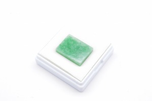 天然翡翠【ジェイダイト】ルース　18.899ct　板　CGLソーティング　宝石　ジュエリー　加工材料　製品制作 CF-089S