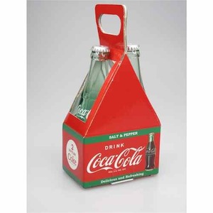 送料300円　Coca-Cola ボトル型SALT＆PEPPER　コカ・コーラ　ソルト＆ペッパー