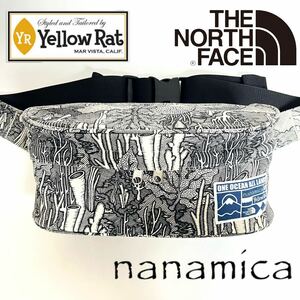 希少 THE NORTH FACE × Yellow Rat × nanamica ノースフェイス イエローラット ナナミカ トリプルコラボ ボディバッグ ウエストポーチ 