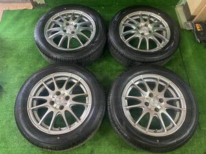 PROMISING WORK ホイール15インチ4H 23年　15x51/2j pcd100 Goodyear 185/60R15 美品