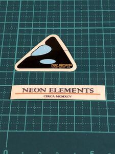 ステッカー NEON ELEMENTS ④　スノーボードウェアー