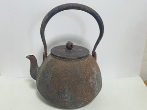 【要画像参照】鉄瓶　模様あり　茶器　アンティーク