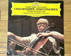 【独盤】ドイツグラモフォン LP (ロストロポーヴィチ) ヴィヴァルディ/タルティーニ/ボッケリーニ「チェロ協奏曲」