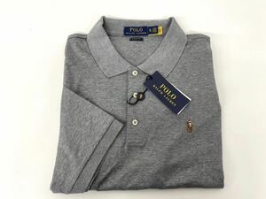 新品■POLO ラルフローレン メンズ 半袖シャツ XL グレー 襟付き ポロシャツ クラシックフィット 大きいサイズ