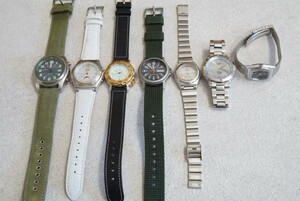 F830 CASIO/カシオ クォーツ メンズ レディース 腕時計 7点セット アクセサリー 大量 まとめて おまとめ まとめ売り 不動品