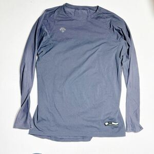 デサント DESCENTE 野球 トレーニング用 紺 ネイビー 長袖 アンダーシャツ インナーシャツ Lサイズ