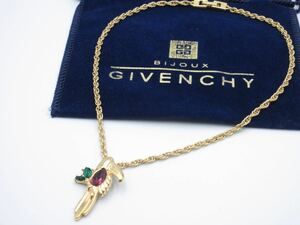 【激レア】未使用★ジバンシー GIVENCHY ネックレス カラーストーン ヴィンテージ ジバンシイ メンズ レディース ストリート B6