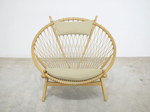 ハンス J.ウェグナー PP Mobler 正規品 “PP130 Circle Chair” アッシュ材 178万/北欧 フィンユール モーエンセン ソファ サークルチェア