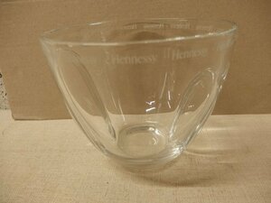 0930722w【Hennessy アイスペール】ヘネシー/ガラス/硝子/アイスバケット/φ17.5×H14.3cm程/中古品