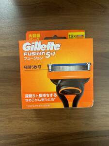 【未使用】Gillette FUSION ジレット フュージョン 5＋1 替刃 12コ 大容量パック