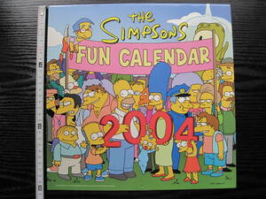 The Simpsons 2004 FAN CALENDAR by Matt Groening アニメ ザ・シンプソンズ カレンダー
