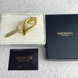 ☆ MIKIMOTO ミキモト　キーホルダー　ゴールド　パール