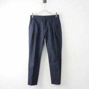 Traditional Weatherwear トラディショナルウェザーウェア シアサッカーストライプ ロールアップパンツ XS/ネイビー【2400013015097】