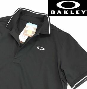 ♯C061新品【日本 XXLサイズ】黒ブラック ゴルフ 新品 オークリー Enhance SS Polo Essential 12.0ポロシャツ 半袖 吸汗速乾 総柄 OAKLEY