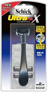 Schick(シック) シック Schick ウルトラ プラスX ホルダー 2枚刃 替刃2コ付 替刃(1コは本体に装着済み)