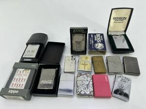 ZIPPO ジッポ　 オイルライター まとめて+ガスライター 1個 　着火未確認