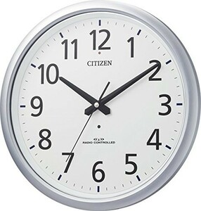 CITIZEN シチズン 掛け時計 電波時計 防水 防塵 スペイシーアクア493 シル