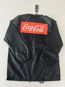 COCA-COLA (コカ・コーラ)/コーチジャケット/ジャンパー・アウター/コカコーラ/Lサイズ/ブラック
