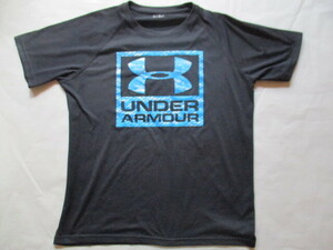 UNDER ARMOUR アンダーアーマーTシャツ LG ブラック×ブルー