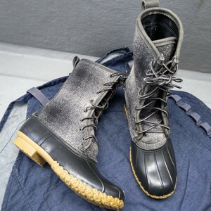 L.L.Bean ビーンブーツ 8ホール【7M】25cm位 ブラック／グレー系 