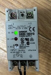 通電確認済　OMRON S82K-00312 POWER SUPPLY