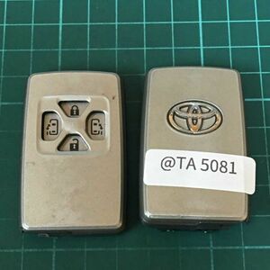 @TA5081 トヨタ 純正 スマートキー 4ボタン エスティマ アルファード ヴェルファイア ANH20 ACR50 キーレス